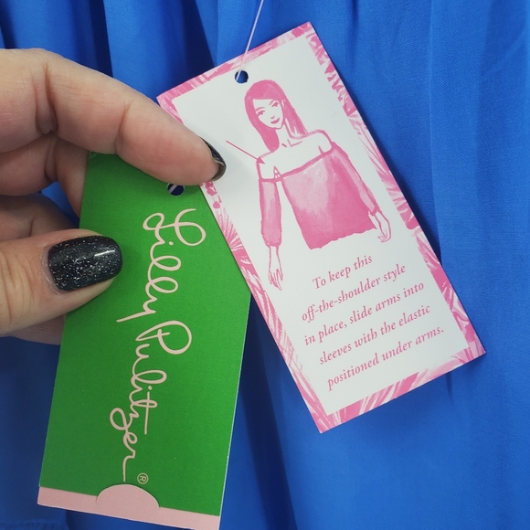 Lilly Pulitzer NWT off shoulder top XL - Picture 9 of 16